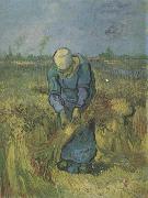 Vincent Van Gogh, Peasant Woman Binding Sheaves (nn04)